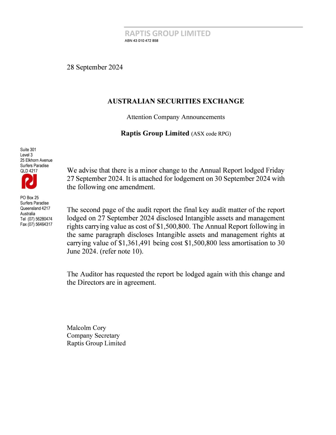 Annual Report to shareholders